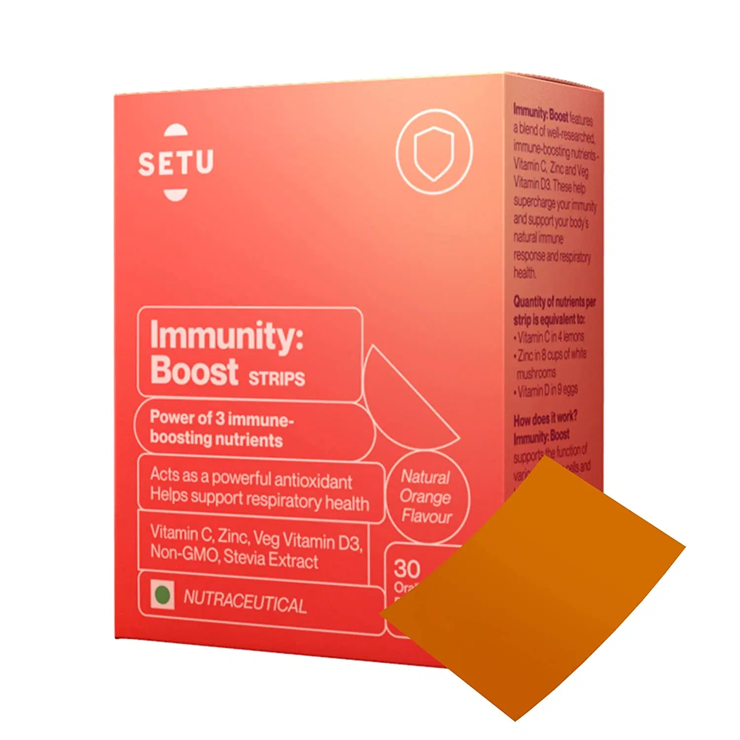 Setu Immunity Boost Strips Promotes Immunity, Energy, Bone Health And
