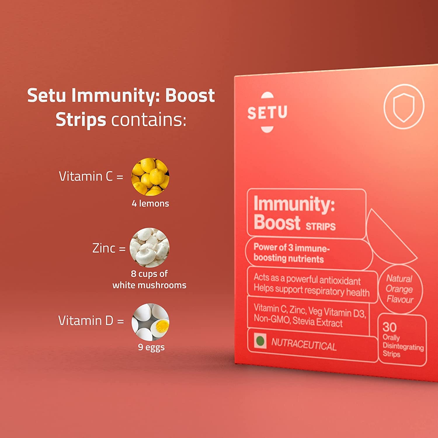 Setu Immunity Boost Strips Promotes Immunity, Energy, Bone Health And