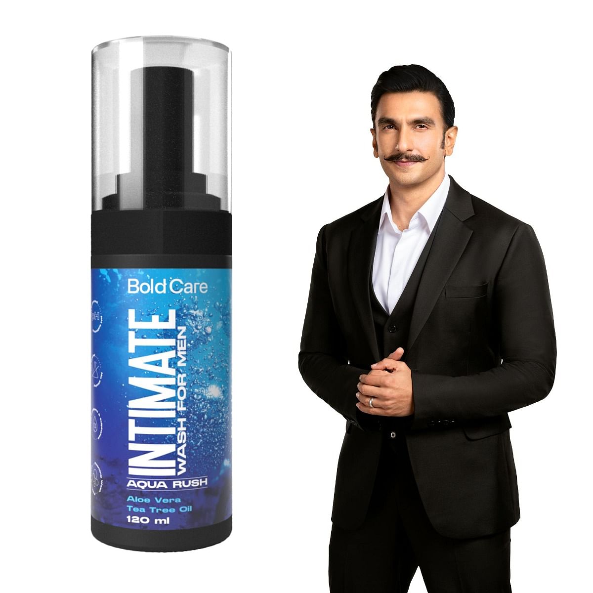 

Bold Care Aqua Rush Intimate Wash for Men, 120 ml
