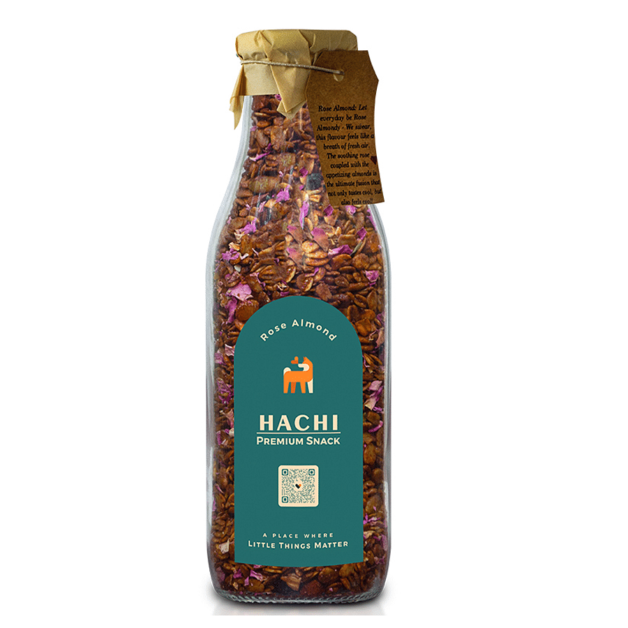 

Hachi With Love Premium Rose Almond Granola Bottle (150g)