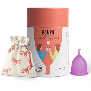 Plush 100% Reusable Menstrual Cup With Medical Grade Silicone Extra Small - Pink