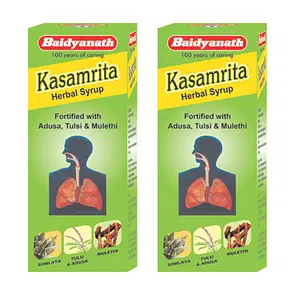 Baidyanath Nagpur Kasamrit Herbal-Ayurvedic Tonic For Cough And Cold-100 Ml
