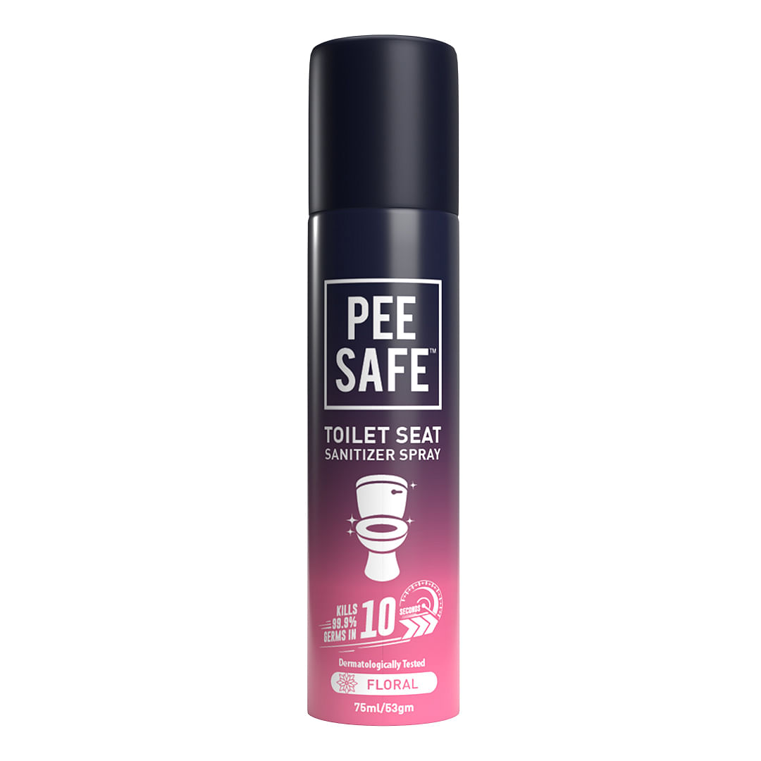 

Pee Safe Toilet Seat Sanitizer Spray 75 Ml - Floral| Reduces The Risk Of UTI & Other Infections | Kills 99.9% Germs & Travel Friendly | Anti Odour,...