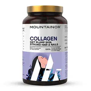 MOUNTAINOR Plant-Based Collagen Builder Capsules For Women & Men (60 veg caps) Safe & Gluten Free
