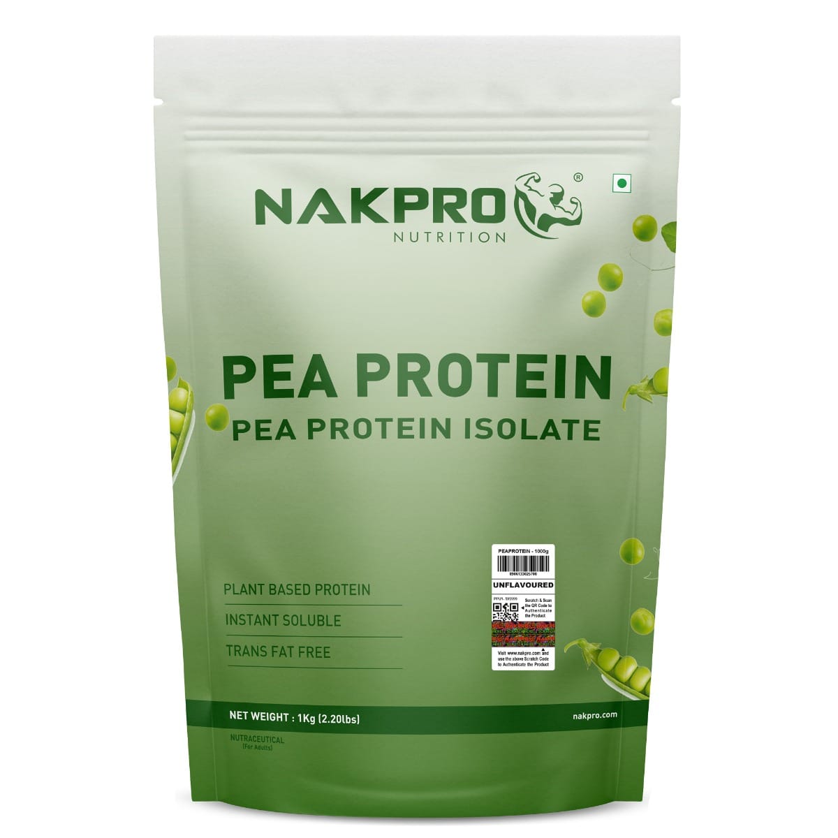 NAKPRO Pea Protein Isolate, Unflavoured - 1kg | 28.8g Protein | Plant Based Protein Powder| All Essential Amino Acids for Muscle Support and Recovery-image-21