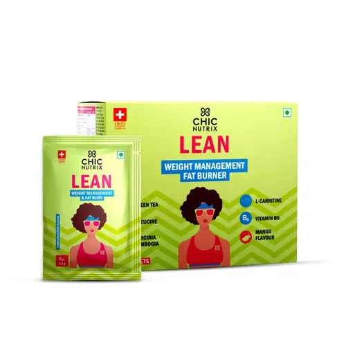 CHICNUTRIX Lean - Garcinia Cambogia, Green Tea, L-carnitine, L-leucine, Vitamin B6-30 Mango Flavored Sachets CHICNUTRIX Lean - Garcinia Cambogia, Green Tea, L-carnitine, L-leucine, Vitamin B6-30 Mango Flavored Sachets