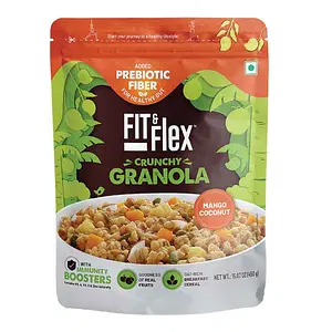 Fit And Flex Baked Granola Breakfast Cereal - Mango Coconut - 450g
