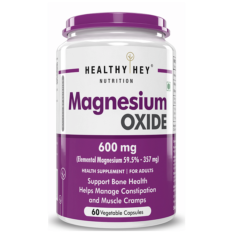 

HealthyHey Nutrition Magnesium Oxide 60 Vegetable Capsules
