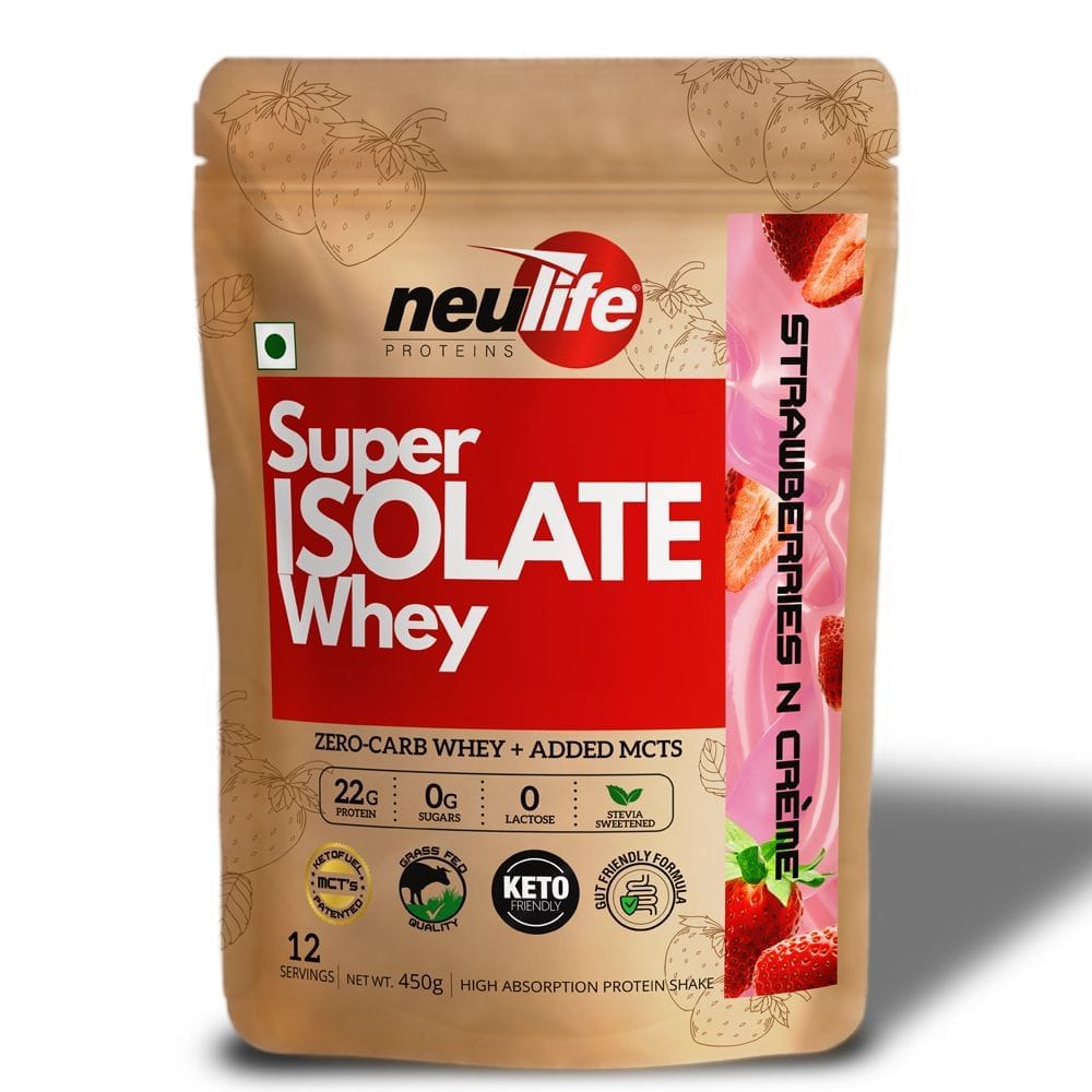 Neulife Super Isolate Whey | Next Gen Whey Isolate with KetofuelÂ® MCTs - Strawberries & Crème-picture-17