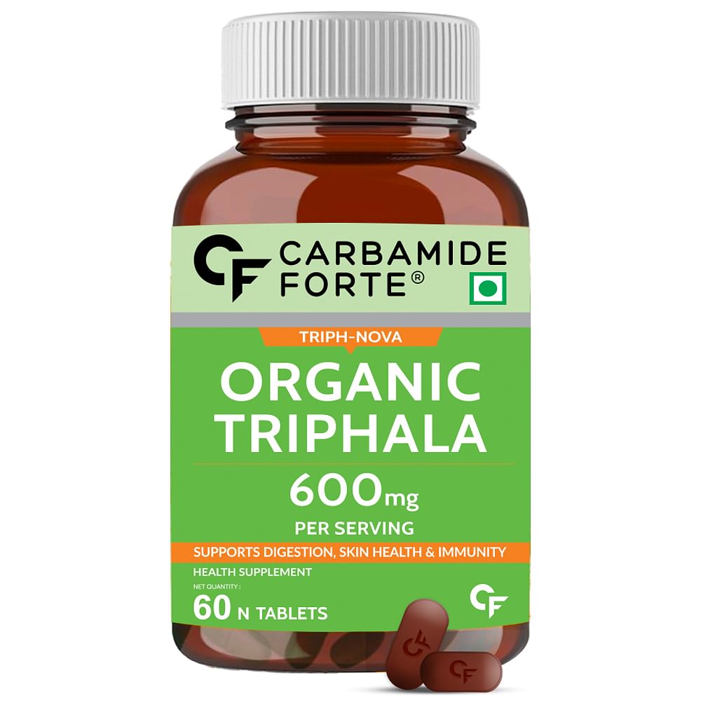 

Carbamide Forte Organic Triphala Powder Tablets | 100% Natural 600mg Triphala Churna Powder Organic Tablets support Healthy Digestion, Improve Gut ...