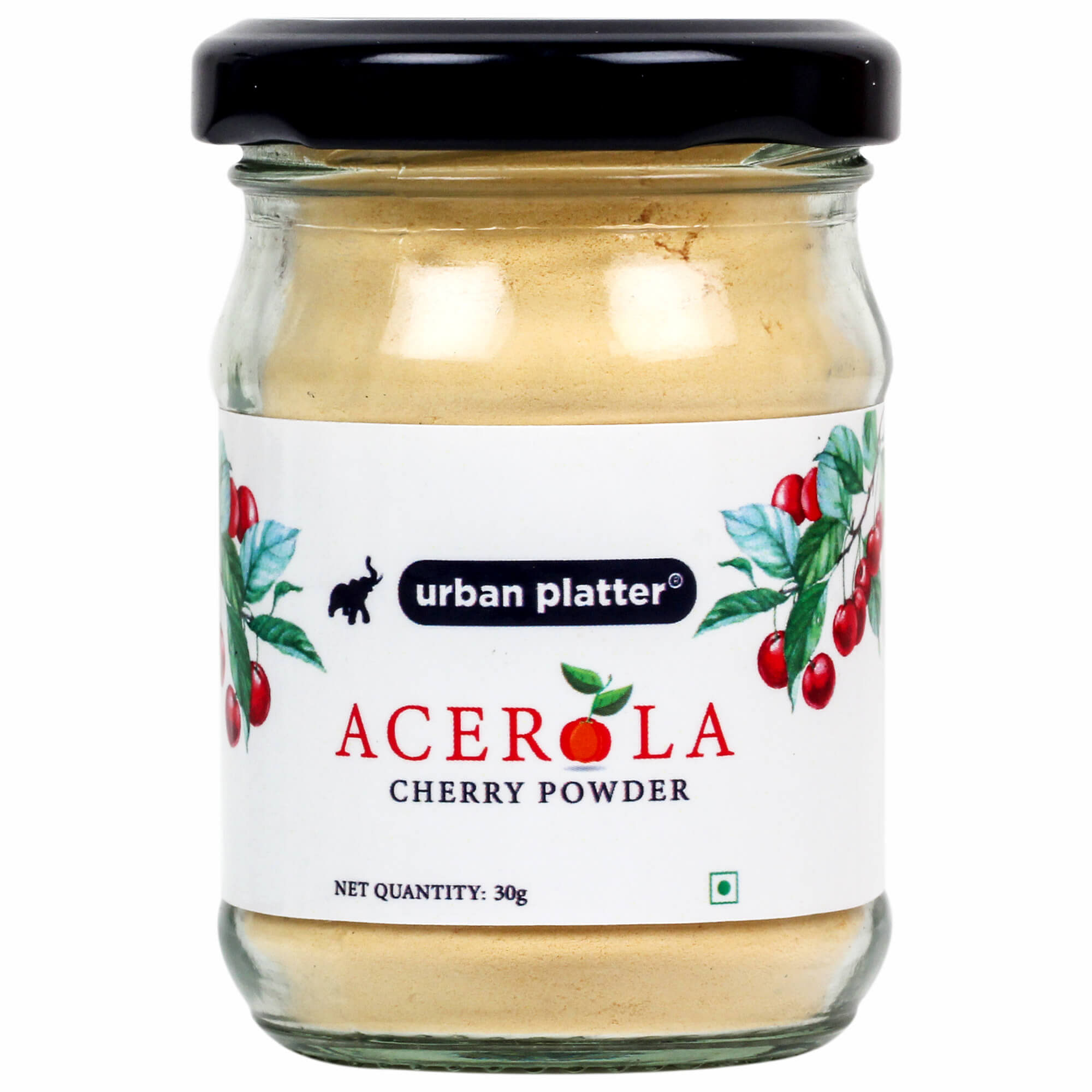 

Urban Platter Acerola Cherry Powder, 30g (Natural Source of Vitamin C, Helps with Common Colds Healthy Skin Digestive Health)