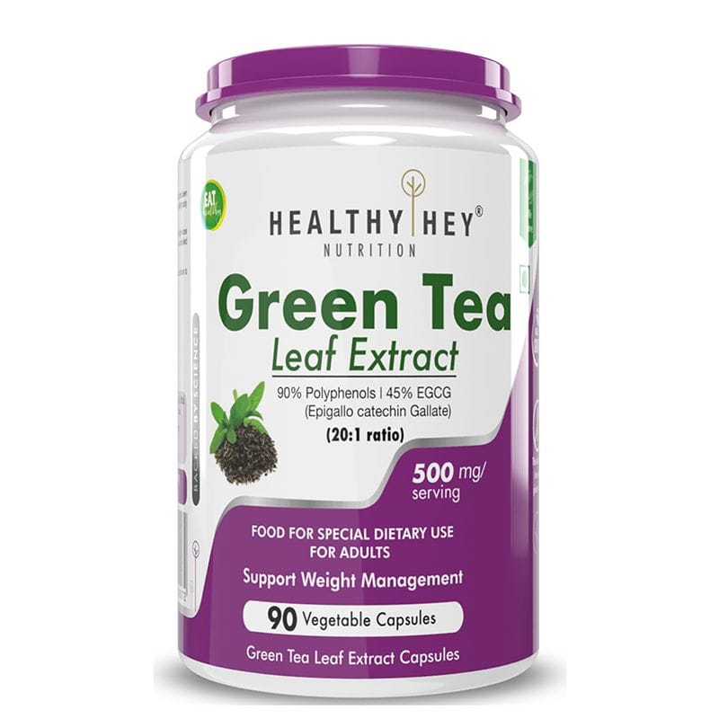 HealthyHey Nutrition Premium Green Tea Extract Supplement 500 mg 90