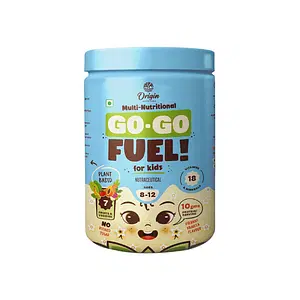 Origin Nutrition Vegan Multi Nutritional, Vanilla drink for kids with 10gm Plant-Based Protein, 7 fruits and vegetables, 18 minerals and vitamins 8-12, 400g


