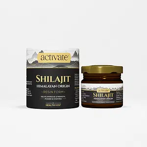 Activate Shilajit Resin 20g   For Endurance, Stamina and Strength   Lab Tested 20g