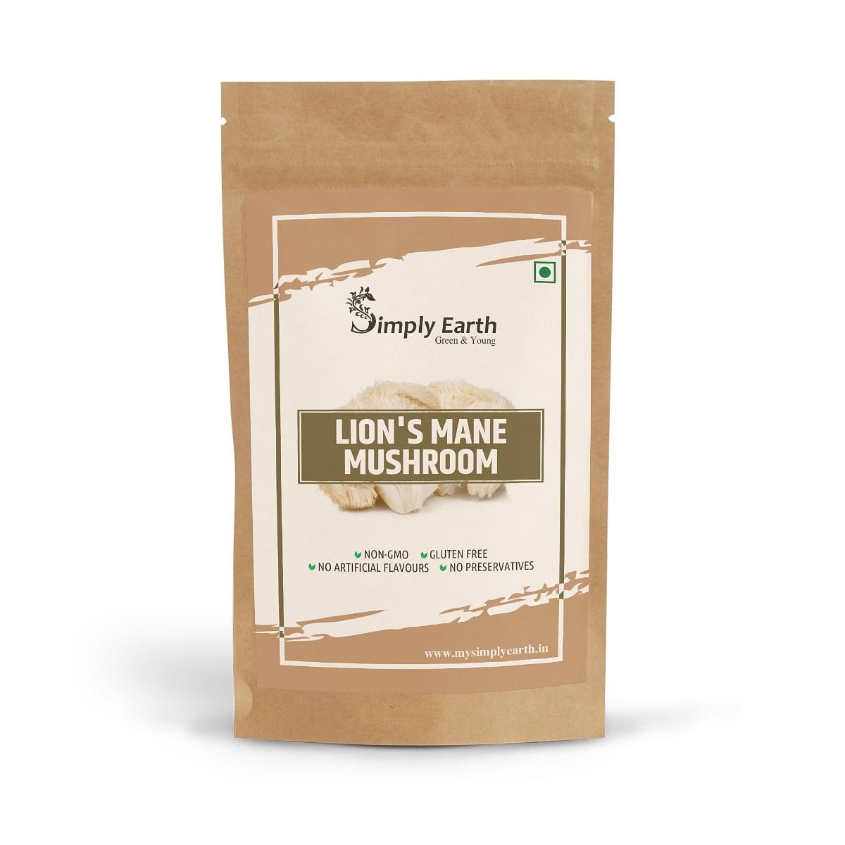 

Simply Earth Lion'S Mane Mushroom Extract Powder 10:1, Improves Memory, Focus And Clarity - 60gm