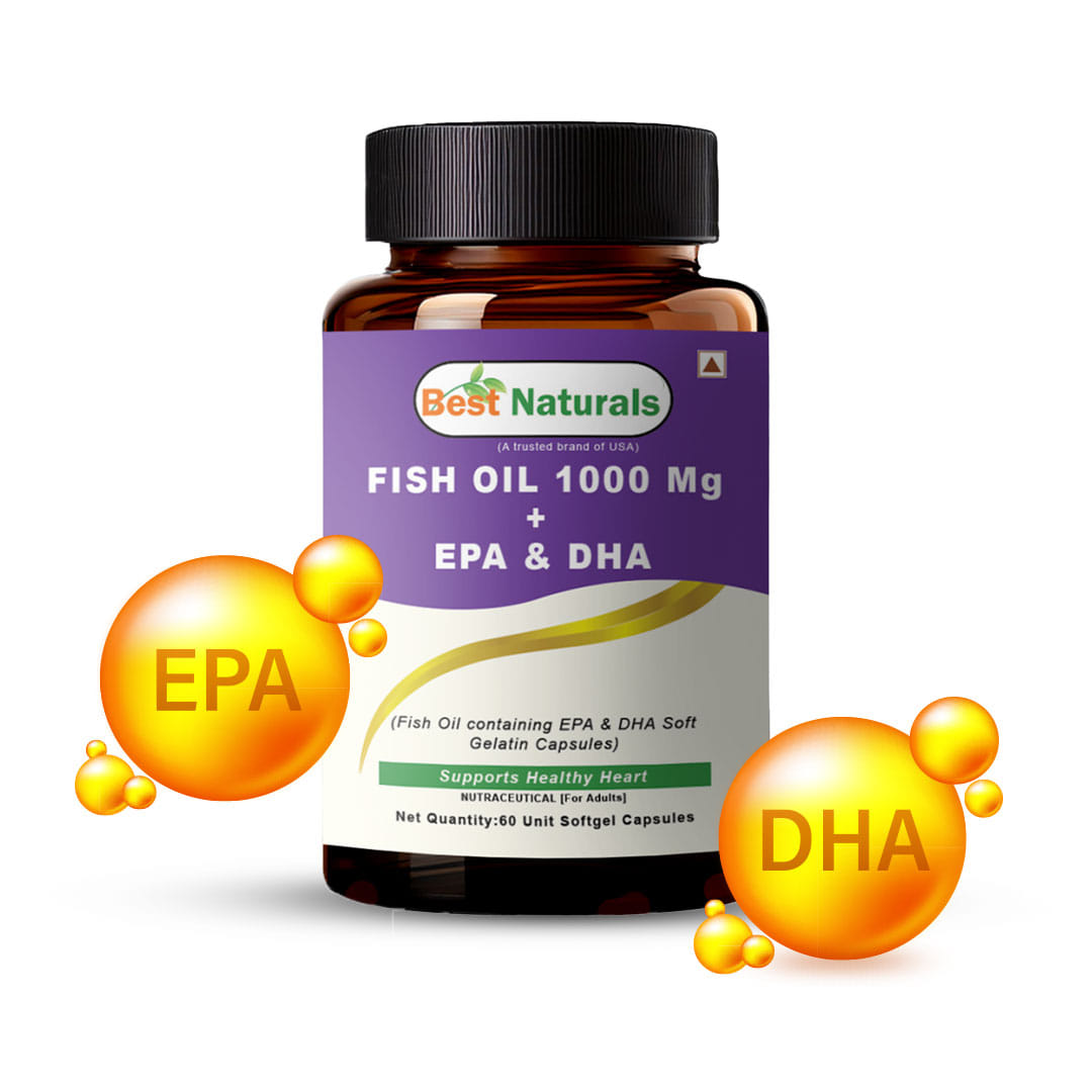 

Best Naturals Fish Oil 1000 Mg + EPA & DHA – Omega-3 Fish Oil Supplement – 2-Month Supply – 60 Softgels – Trusted Brand from USA