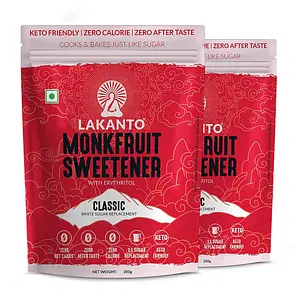 Lakanto Classic Monkfruit Sweetener | White Sugar Replacement, Zero Calories, Zero Carbs, keto & Diabetic Friendly, Low Glycemic Natural Sweetener