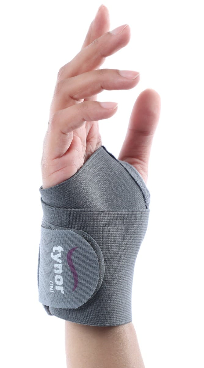 Tynor Wrist Brace with Thumb, Grey, Universal Size, 1 Unit
