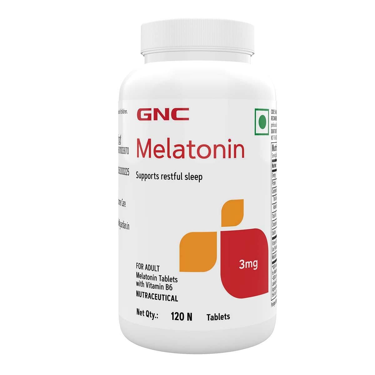 

GNC Melatonin Tablets With Vitamin B6 | Promotes Deep Sleep | Enhances Sleep Quality | Improves Mood | Helps in Relaxation | Formulated in USA | 3m...