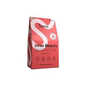 Sova Inner Beauty | Probiotics Gummies for Skin, Hair & Nails | Prevent Acne, Hairfall| Sugar Free 