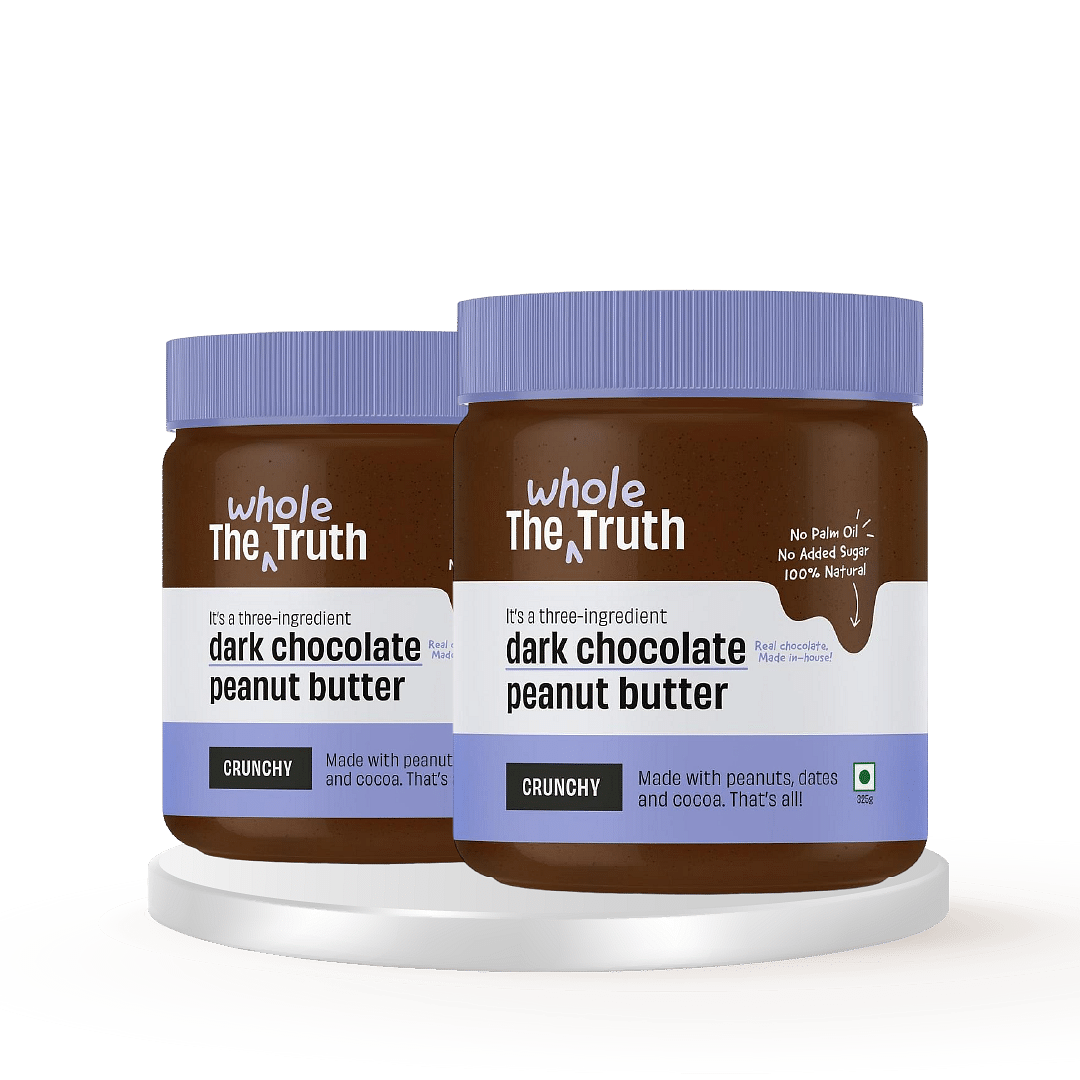 

The Whole Truth - Dark Chocolate Peanut Butter | 325 g | Crunchy | No Added Sugar | High Protein | No Artificial Sweeteners | No Palm Oil | Vegan |...