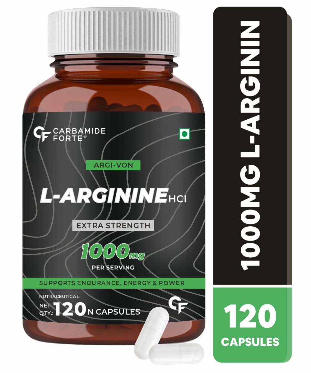 Carbamide Forte L Arginine 1000mg Supplement Per Serving 120 Veg Capsules