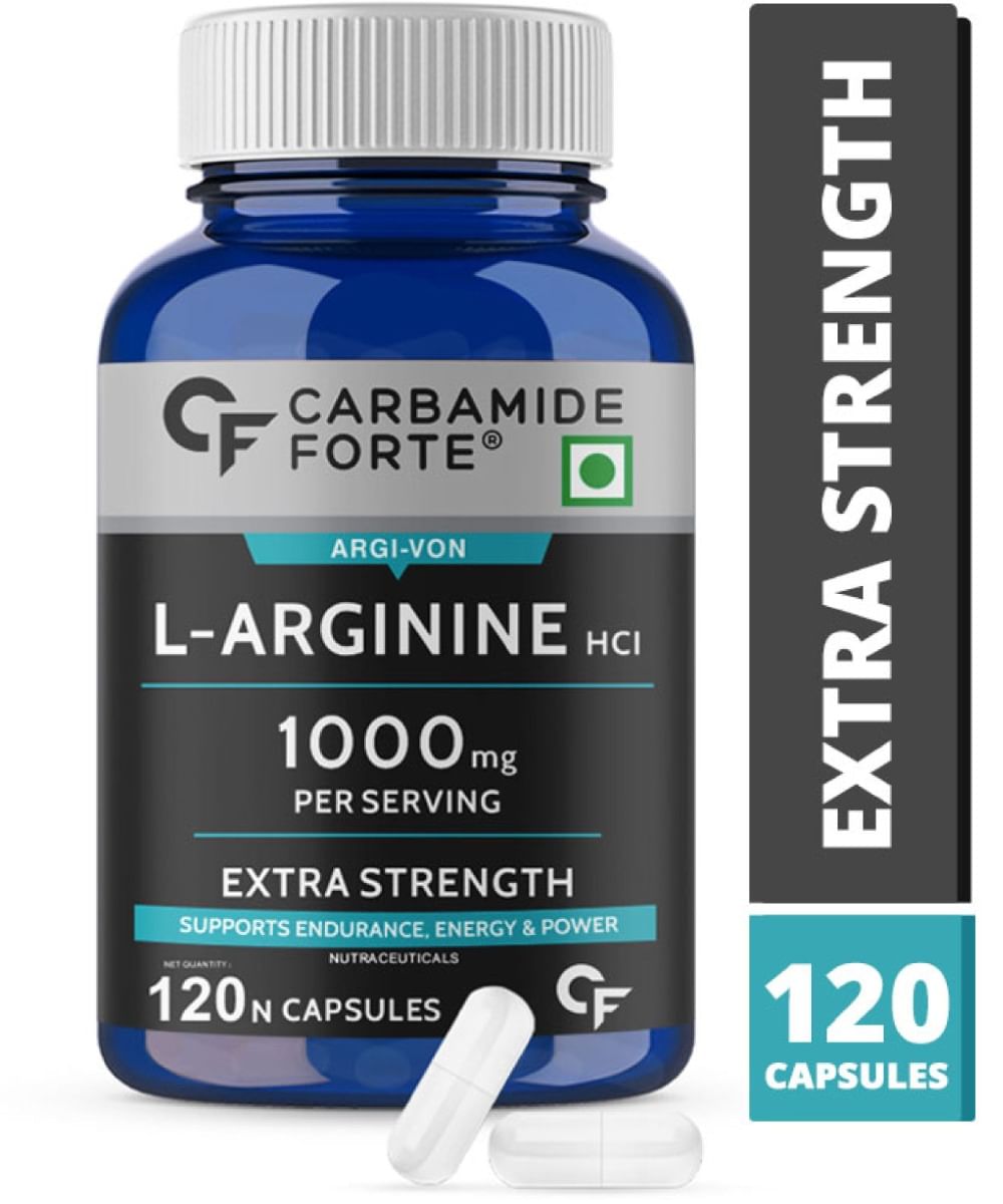 Carbamide Forte L Arginine 1000mg Supplement Per Serving 120 Veg Capsules