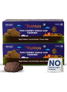 TruVitals Ragi Cashew Choco Chip Cookies- Pack of 2