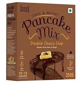 Foodstrong Oats and Millets Double Choco Chip Pancake Mix | 250g