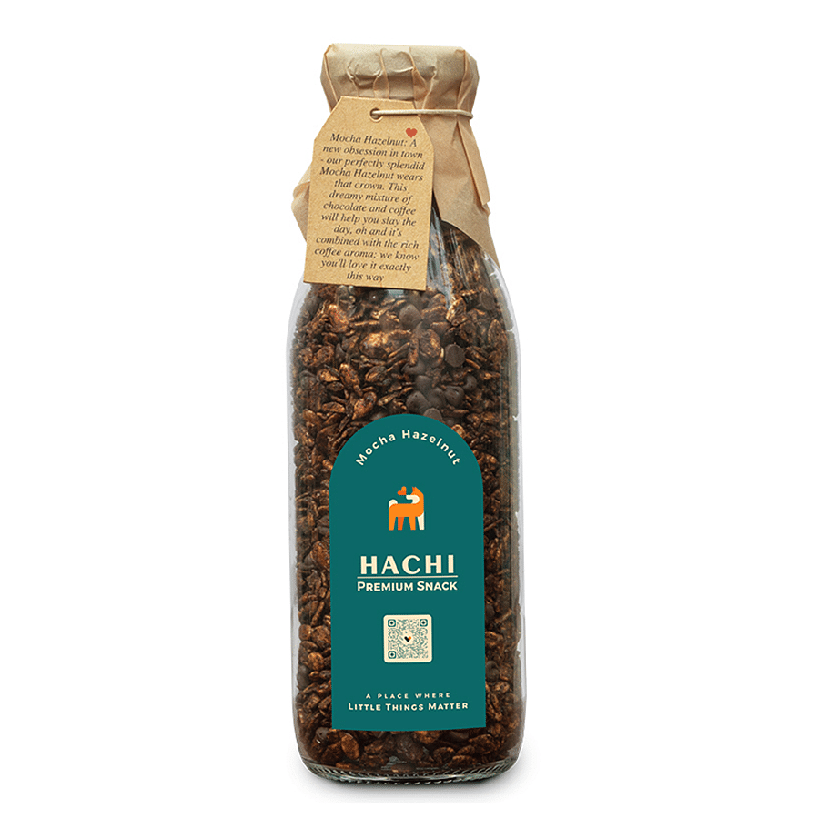 

Hachi With Love Premium Mocha Hazelnut Granola Bottle (150g)