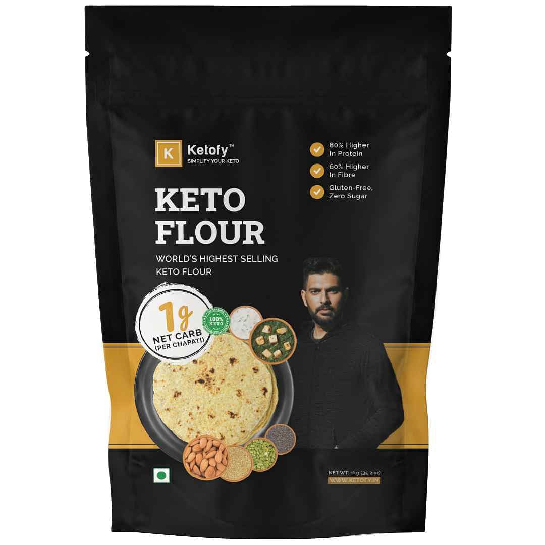 

Ketofy- Keto Flour (1kg) | 0.4g Net Carb Per Roti | Ultra Low-Carb Keto Flour | Ideal for Weight Management |