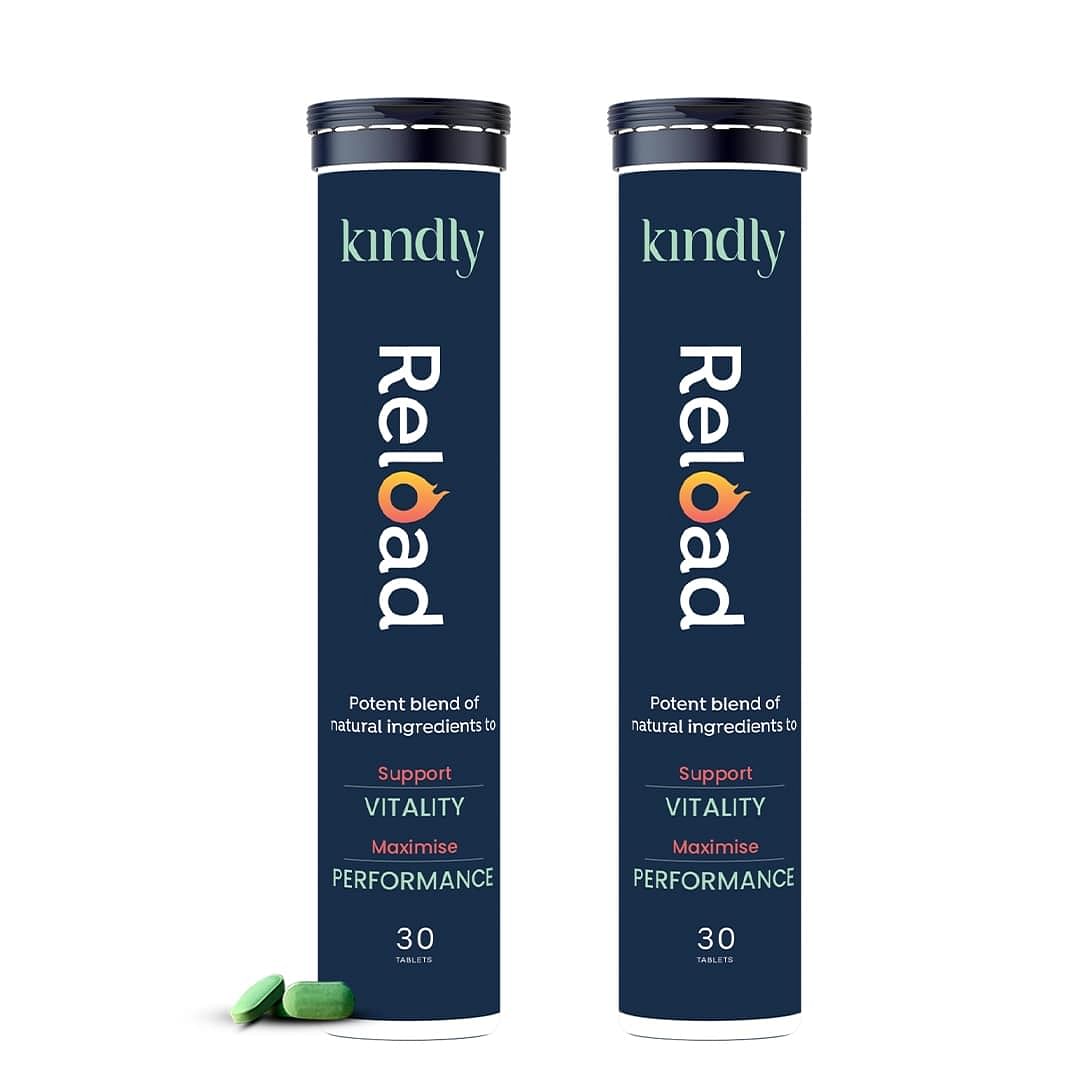 

Kindly Health Ashwagandha Reload | Stamina Booster For Men Ayurvedic Ingredients 100% Natural | B12 Ginkgo Biloba and Muira Puama | Extra Strength ...