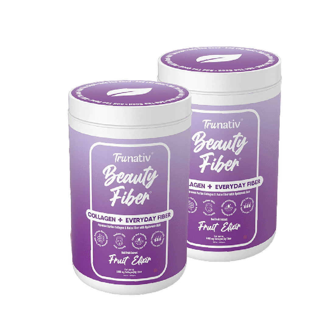 

TruNativ Beauty Fiber | Japanese Marine Collagen | Improves Hair, Skin, Nails |Nourishes Gut Health |Beats Dullness, Skin Ageing, Breakouts| 100% N...