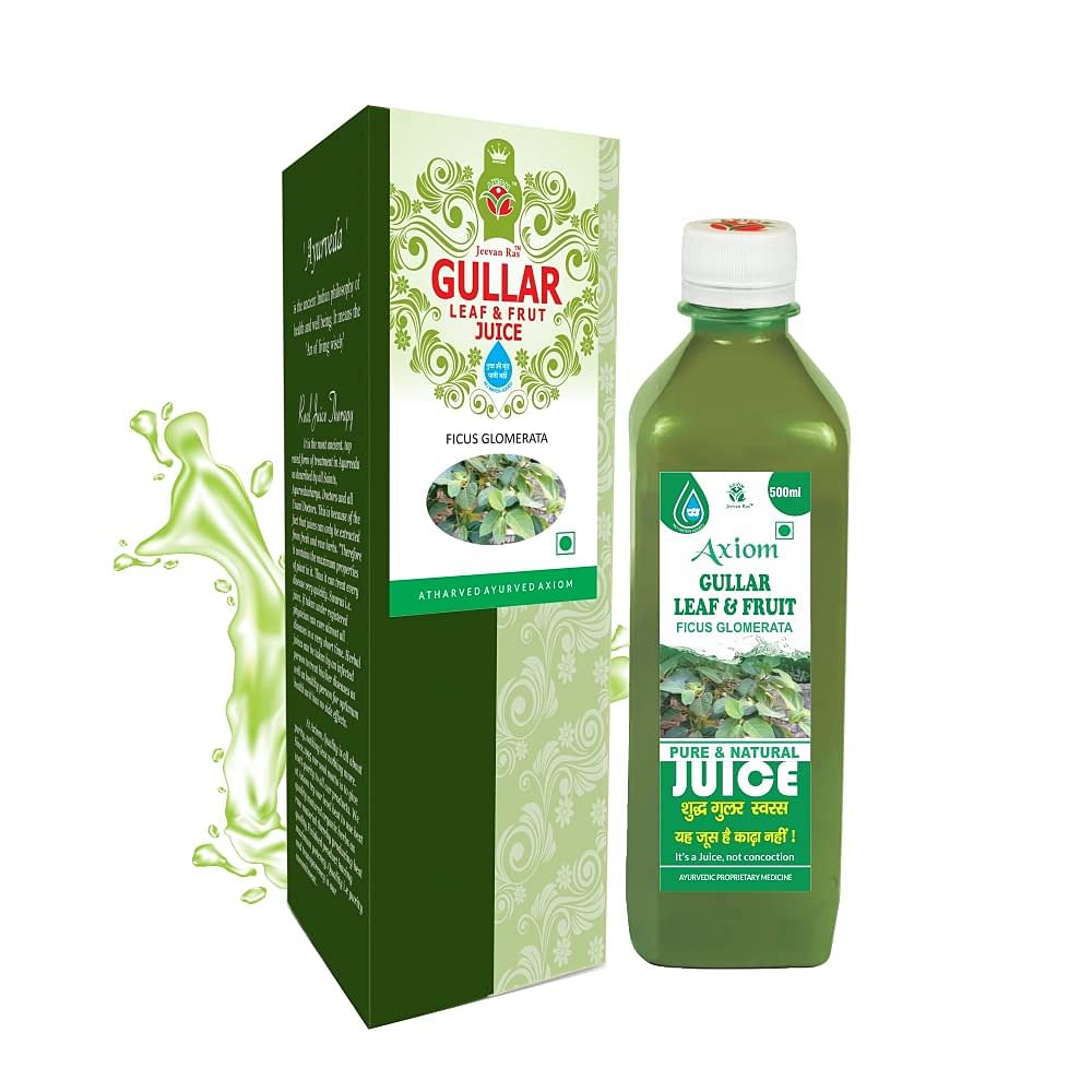 

Axiom Gullar Leaf & Fruit Juice|Helps to Improve Low Blood Pressure - 500ML (Pack of 2)