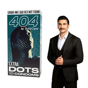Bold Care 404 Extra Dots Condoms for Men - Elevate Pleasure with Every Touch - 10 Condoms (Pack of 1)