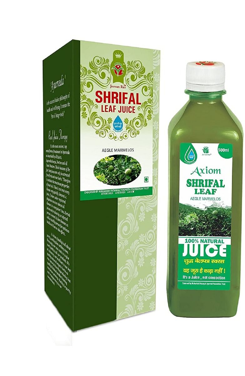 

Axiom Shrifal Leaf Juice| Helpful In Diabetes | Useful For Treating Fever - 500ML (Pack of 2)