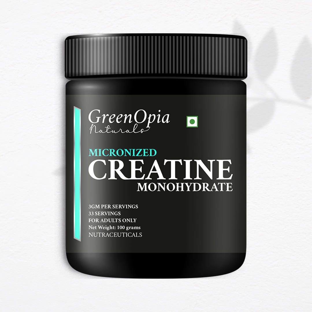 GreenOpia Micronized Creatine Monohydrate Powder 100g