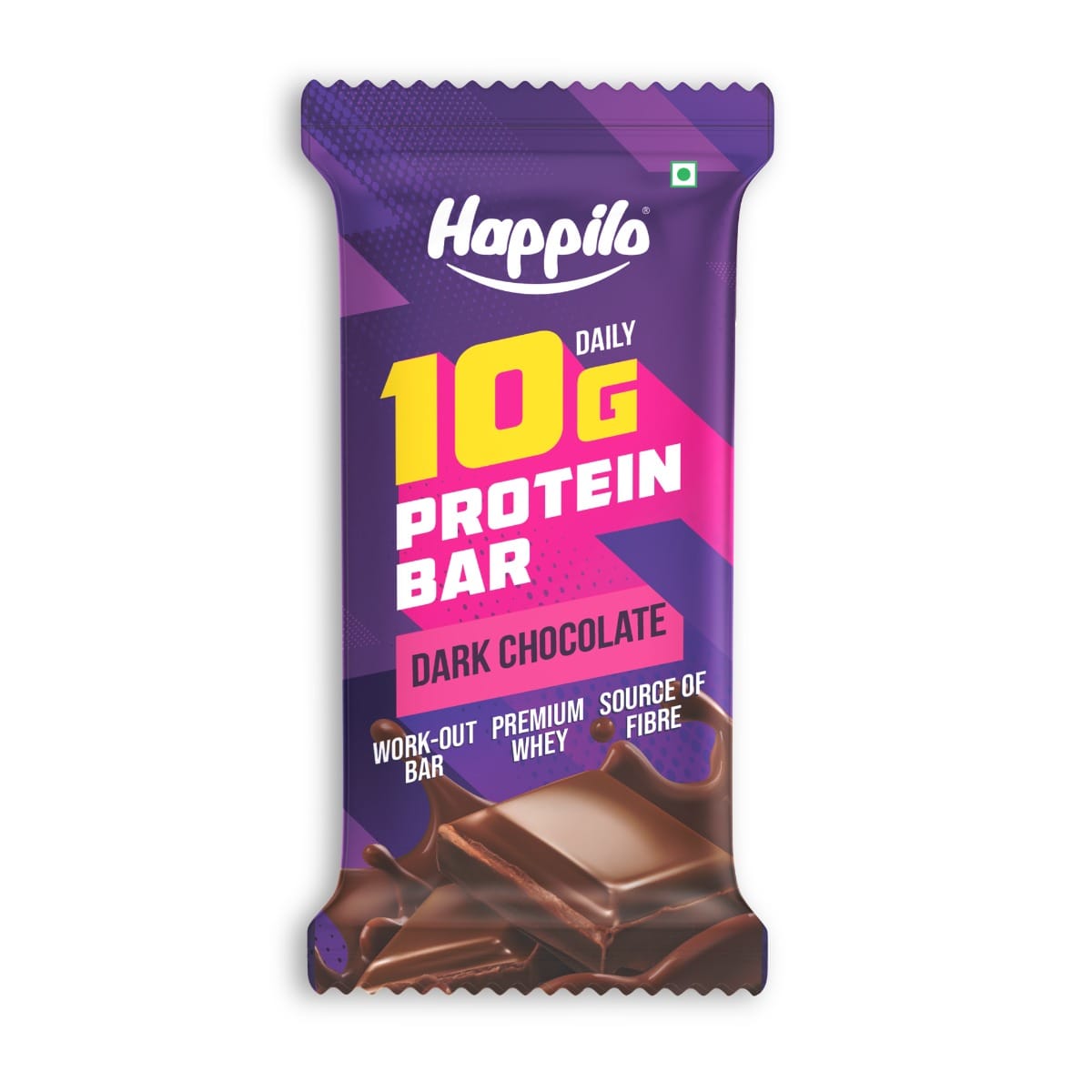

Happilo Premium Dark Chocolate Protein Bar 50g (Pack of 6)