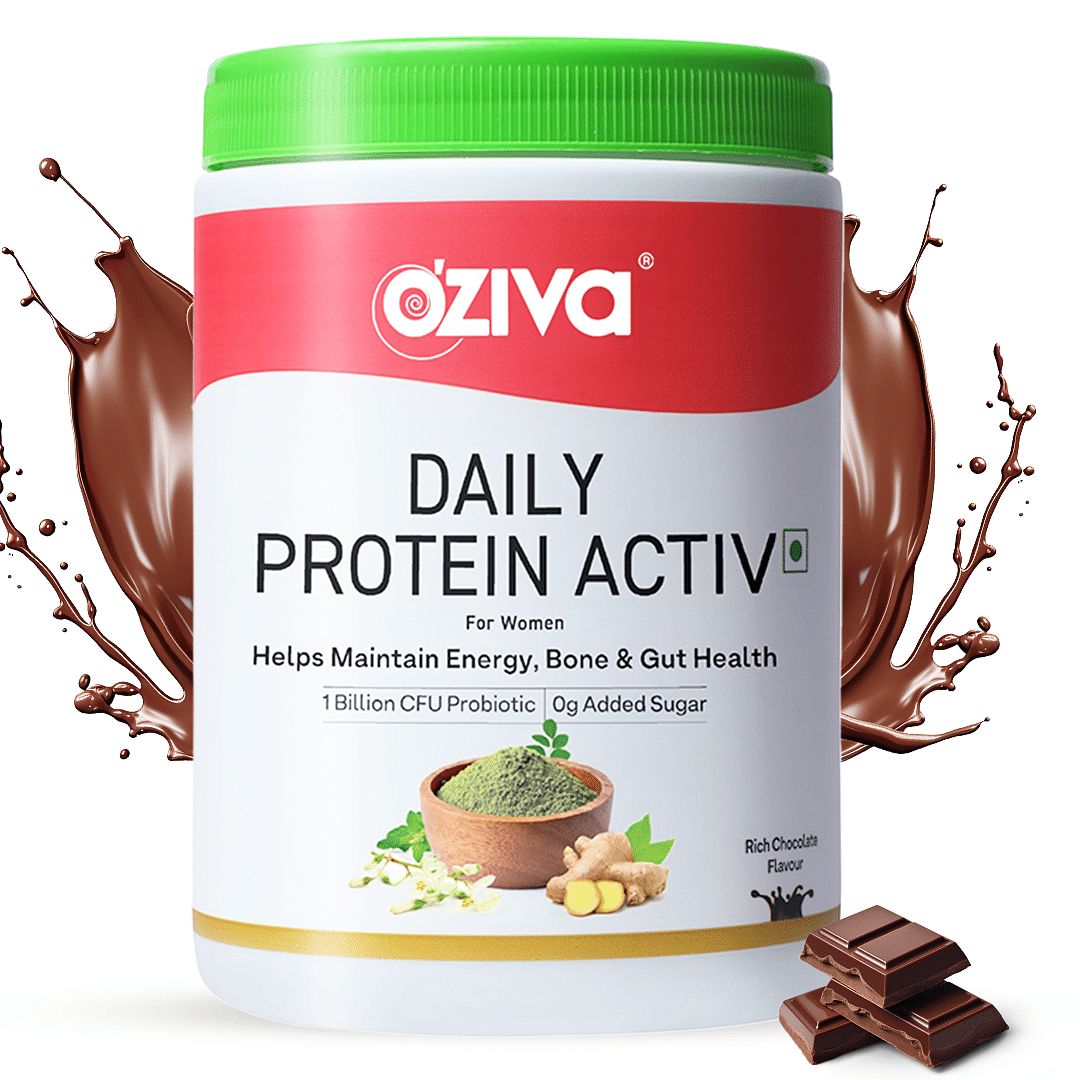 

Oziva Daily Protein Activ For Women | Better Energy, Bone Health & Hormonal Balance With Clean Protein, Tulsi & Probiotics For Better Protein Absor...