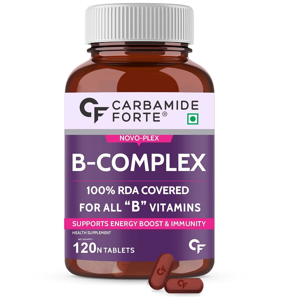 

Carbamide Forte Vitamin B-Complex Tablets - 100% RDA for B Vitamins with B1, B2, B3, B5, B6, B9 & Vitamin B12 | Vitamin B Complex Supplements for W...