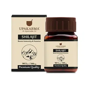UPAKARMA Ayurveda Shilajit Extracts 100% Natural & Pure Shilajeet For Men - 90 Capsules
