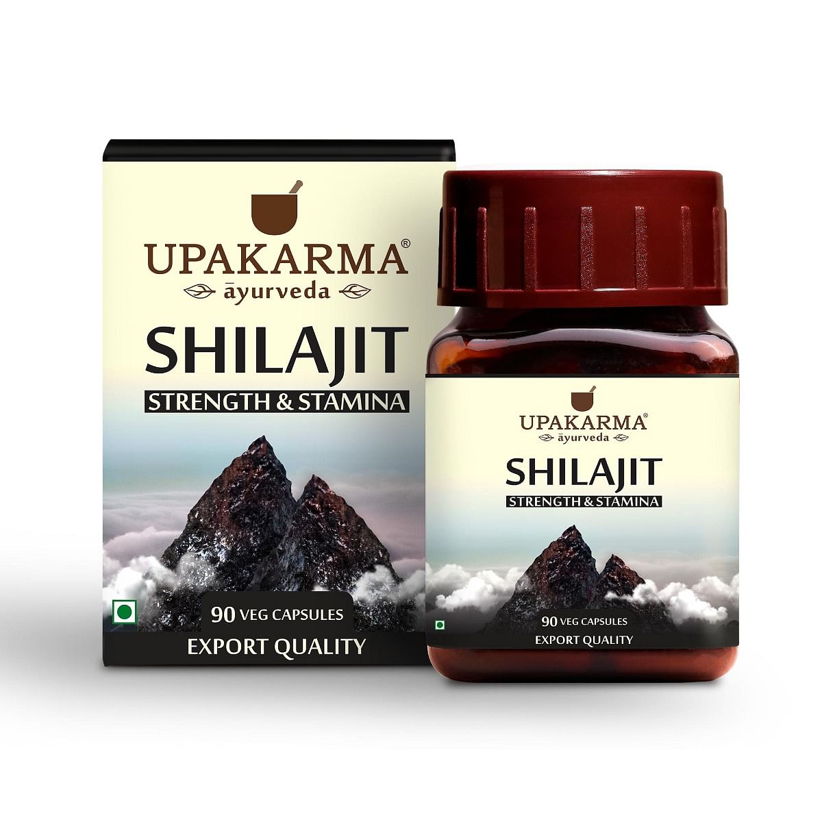 

UPAKARMA Ayurveda Shilajit Extracts 100% Natural & Pure Shilajit For Men - 90 Capsules