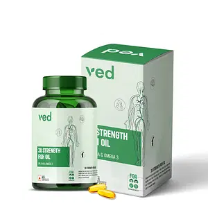 VEDayu Triple Strength Fish Oil 1400mg with Omega 3 900mg for Men & Women - 90 Softgel Capsules