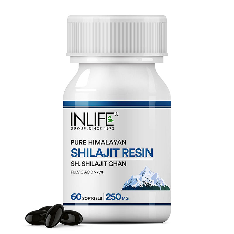 

INLIFE Shilajit Resin Softgel Capsules 250mg for Men & Women | Himalayan Sourced 18000 ft | Contains >75% Fulvic Acid | Supports Energy, Stamina & ...