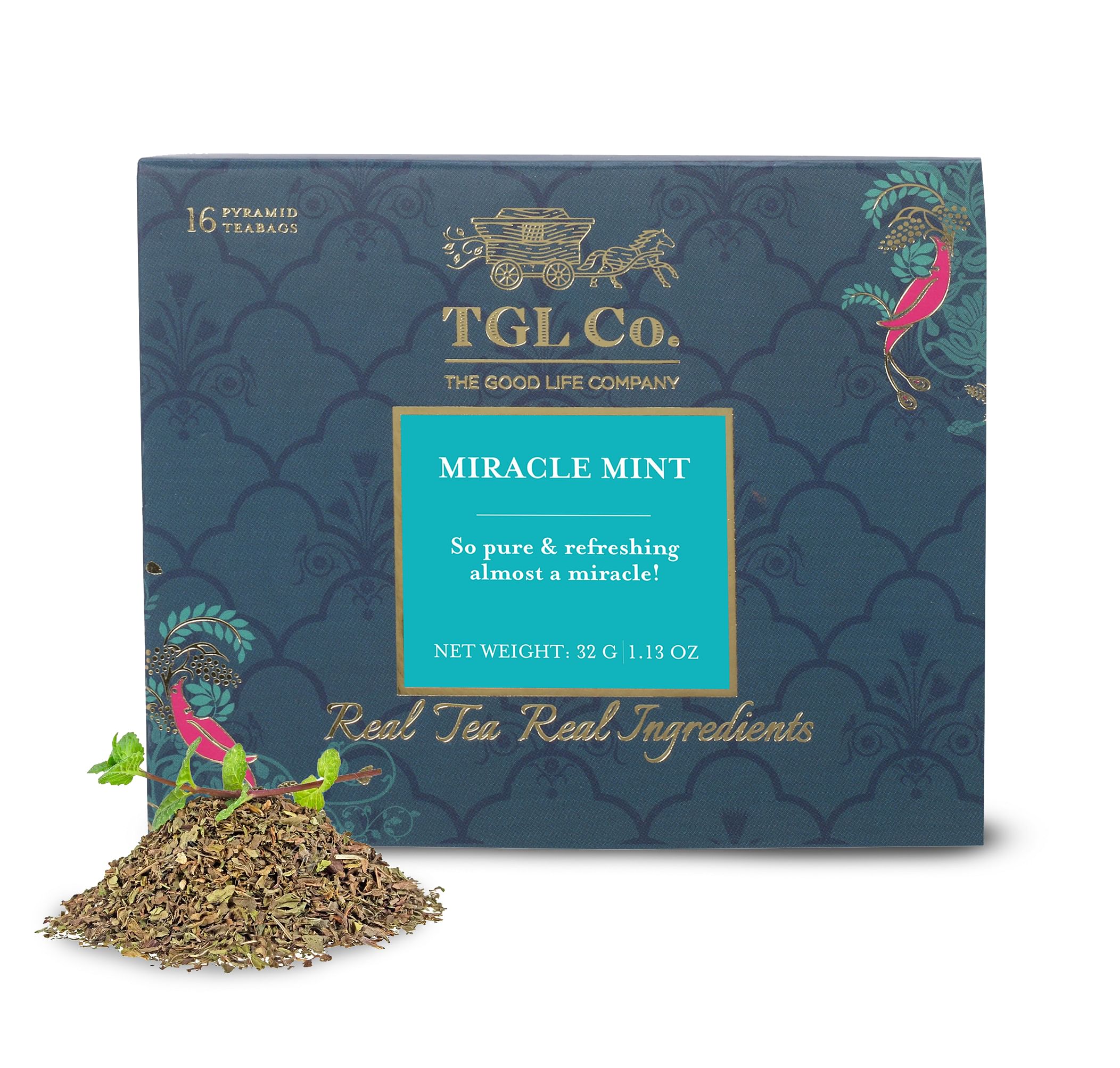 

TGL Co. Miracle Mint Tea Herbal Tea 16 Tea Bags