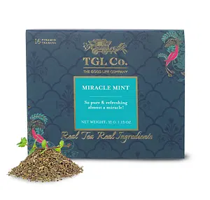 TGL Co. Miracle Mint Tea Herbal Tea 16 Tea Bags