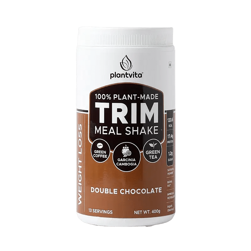 

PlantVita Trim SuperMeal Shake 400g Chocolate | Plant based Natural & Herbal Weight Management Blend | 17g Plant Protein with Garcinia Cambogia, Gr...