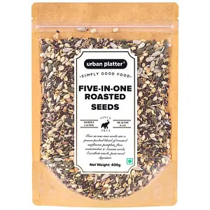 Urban Platter 5-in-1 Roasted Salted Seed Mix, 400g (Delightful Crunch | Lightly Salted | Wholesome Snacking )