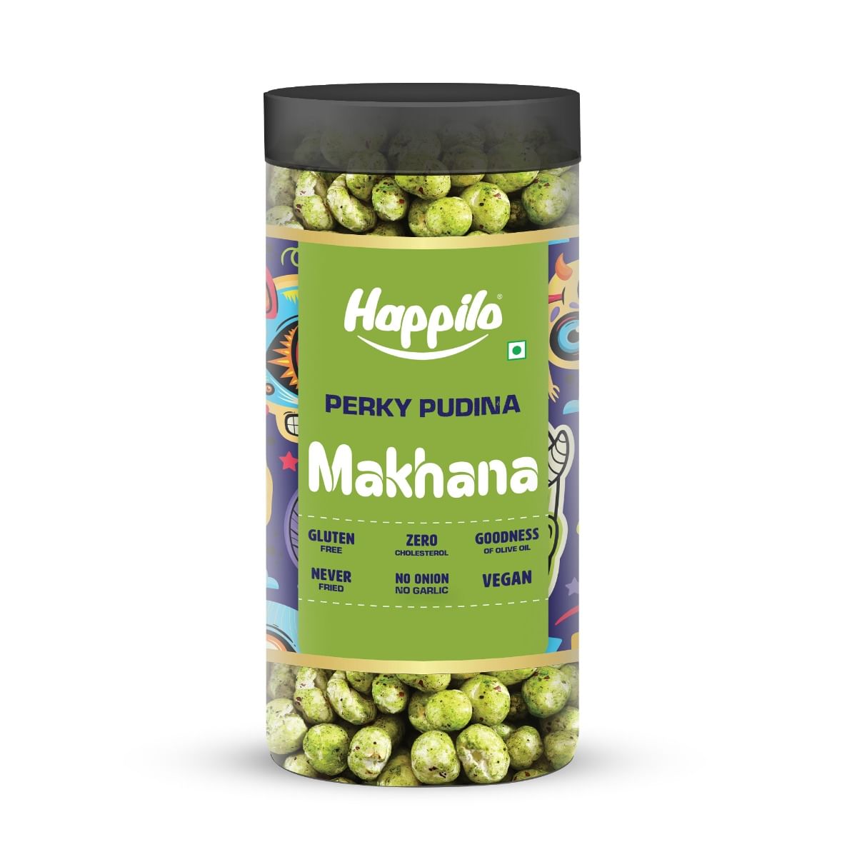 

Happilo Makhana Perky Pudina In Olive Oil Jar 80g