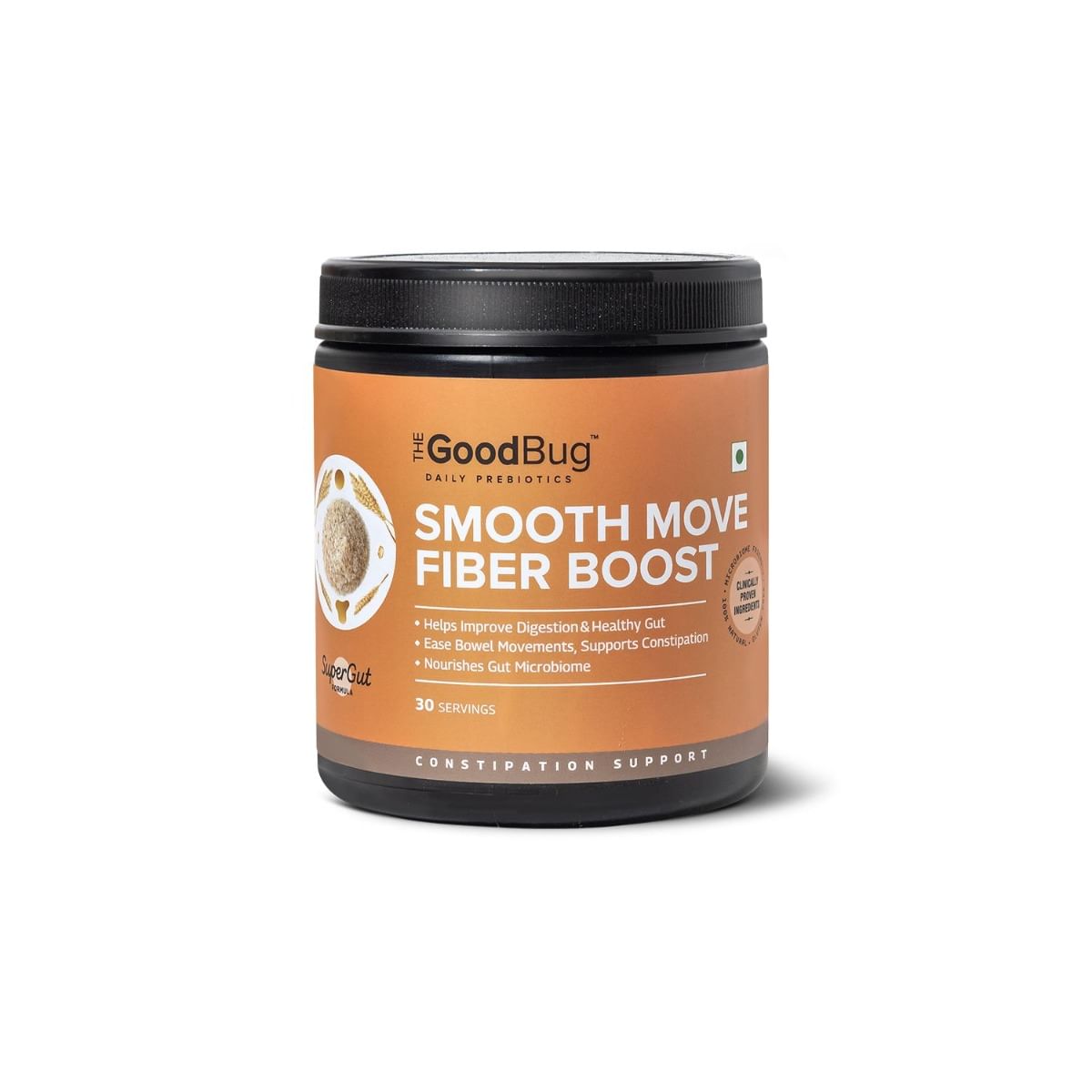 

The Good Bug Smooth Move Fiber Boost | Relieves Constipation | Enhances Digestive Health | Plant-based Fiber Supplement | Non-GMO | Gluten Free | 3...